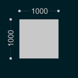 Hippo rectangular h.500