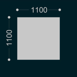 Hippo rectangular h.500