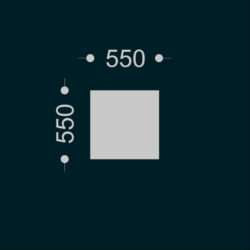 Hippo rectangular h.1100