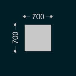 Hippo rectangular h.500