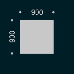 Hippo rectangular h.500