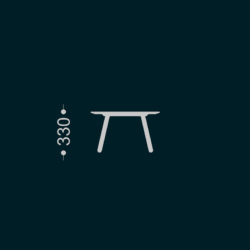 Bondo Wood table, height 330