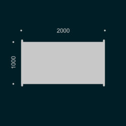 Naku Table 2000x1000, height 720